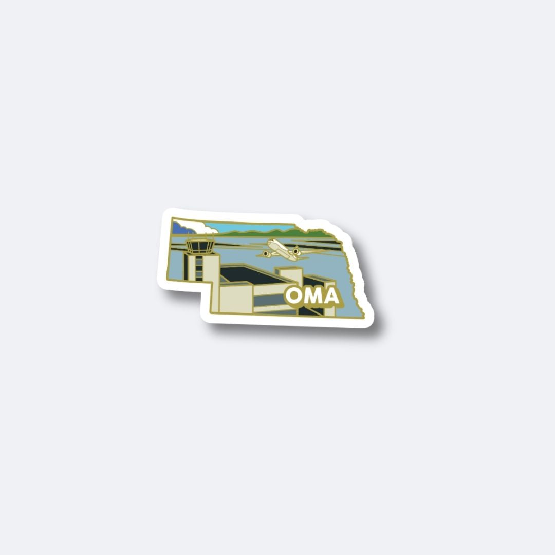 Airport Sticker | OMA - Nebraska