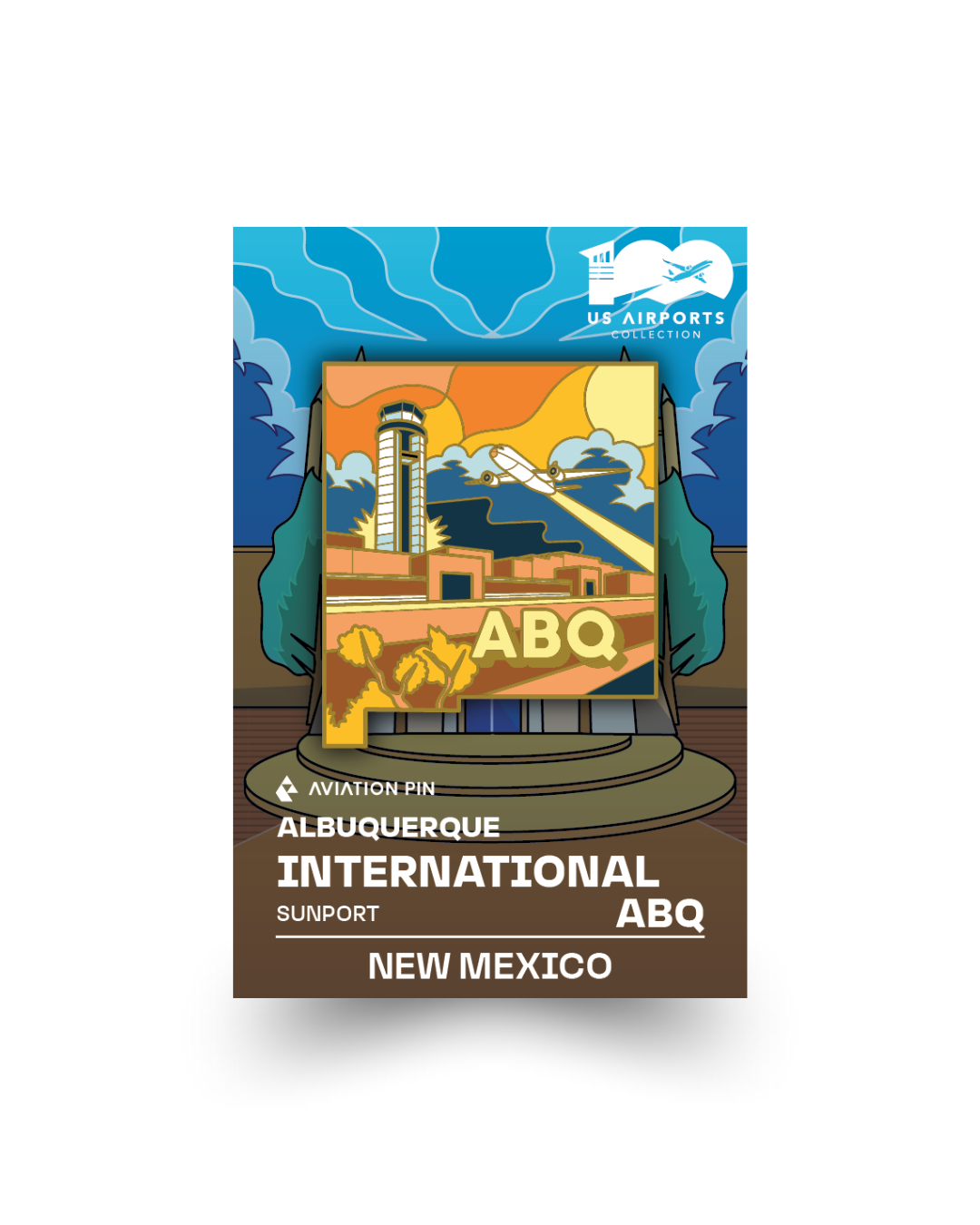 Airport Pin - ABQ New Mexico
