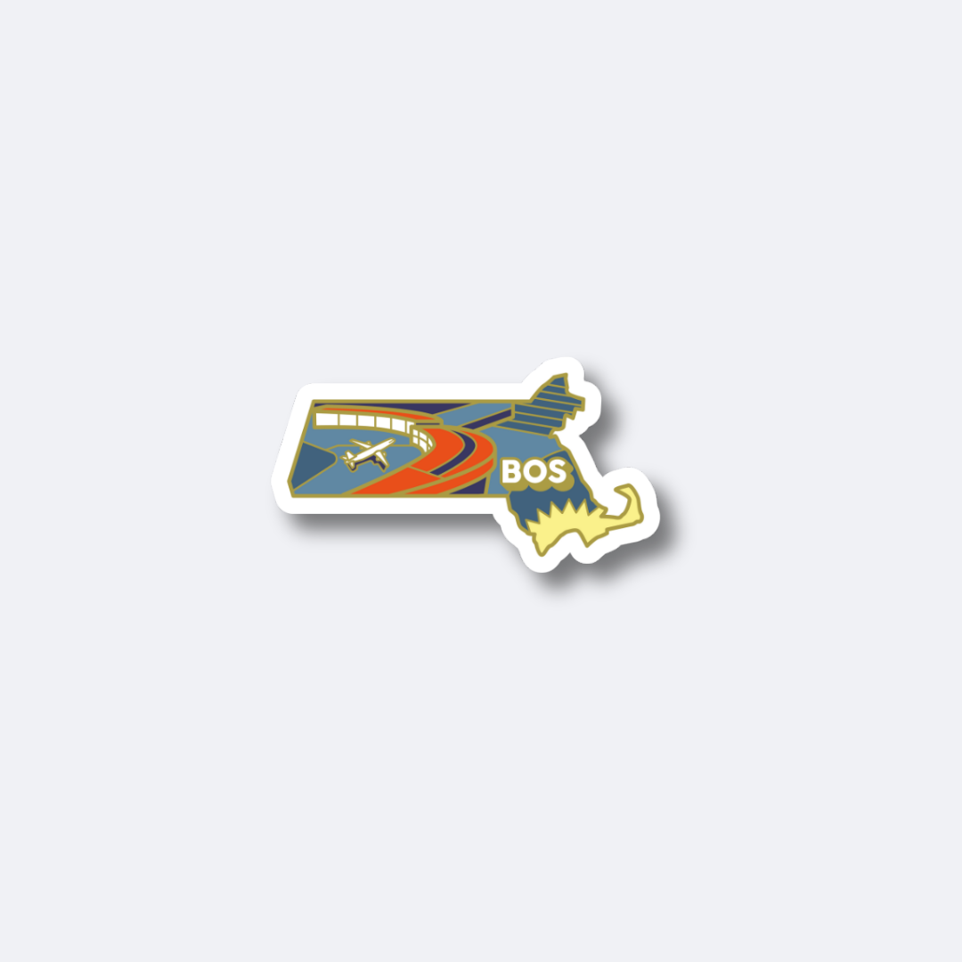 Airport Sticker | BOS - Massachusetts