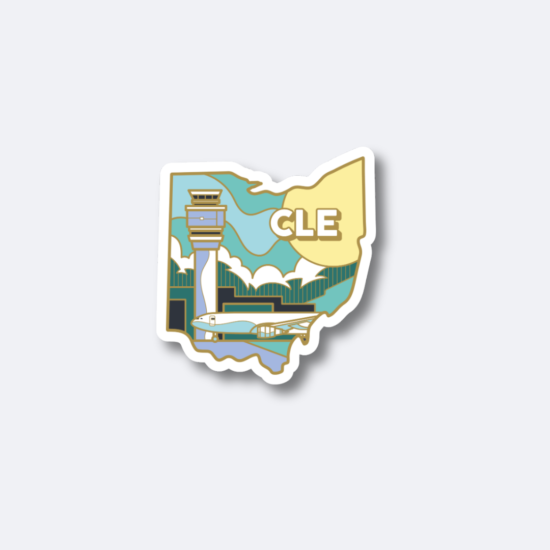 Airport Sticker | CLE - Ohio