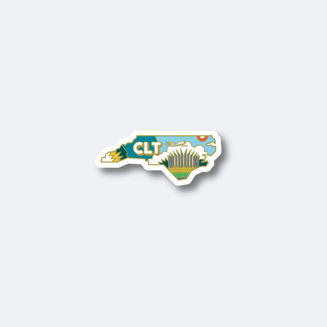 Airport Sticker | CLT - North Carolina