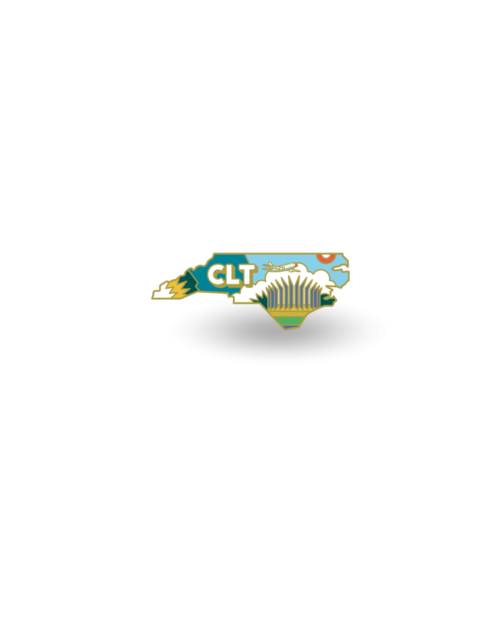 Airport Enamel PIn - CLT