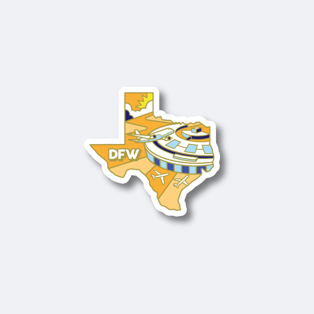 Airport Sticker | DFW - Texas