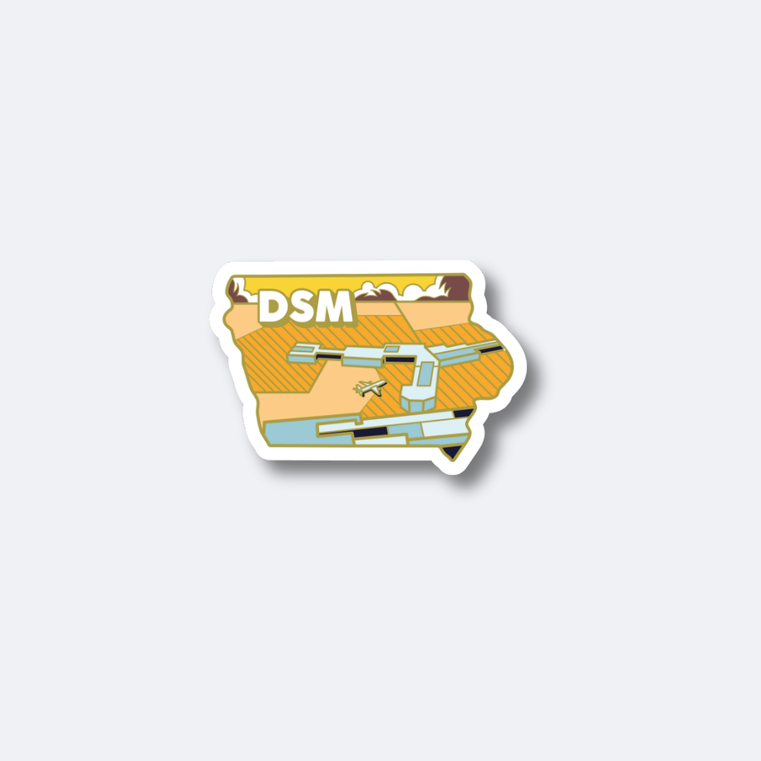 Airport Sticker | DSM - Iowa