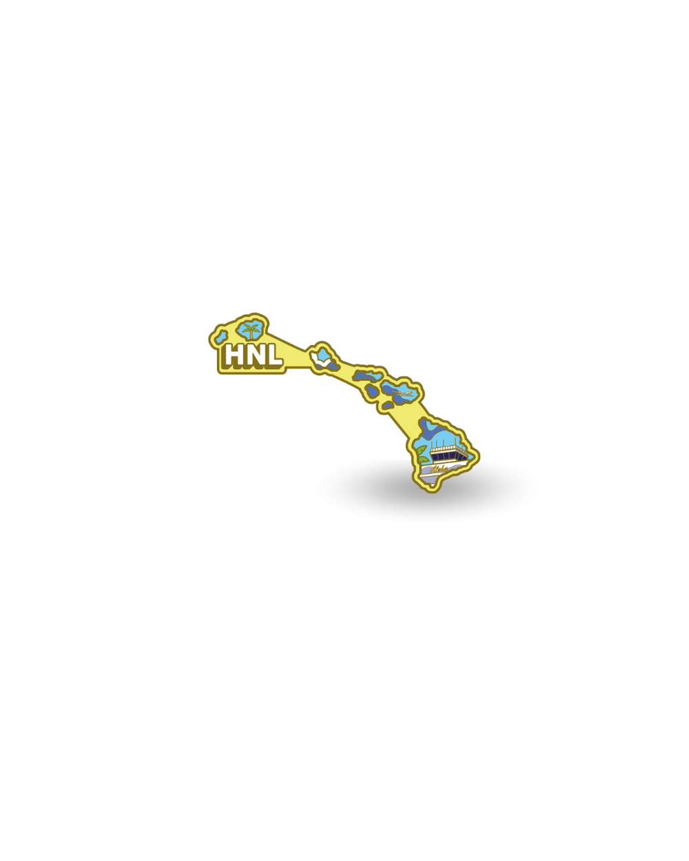 Airport Enamel Pin - HNL