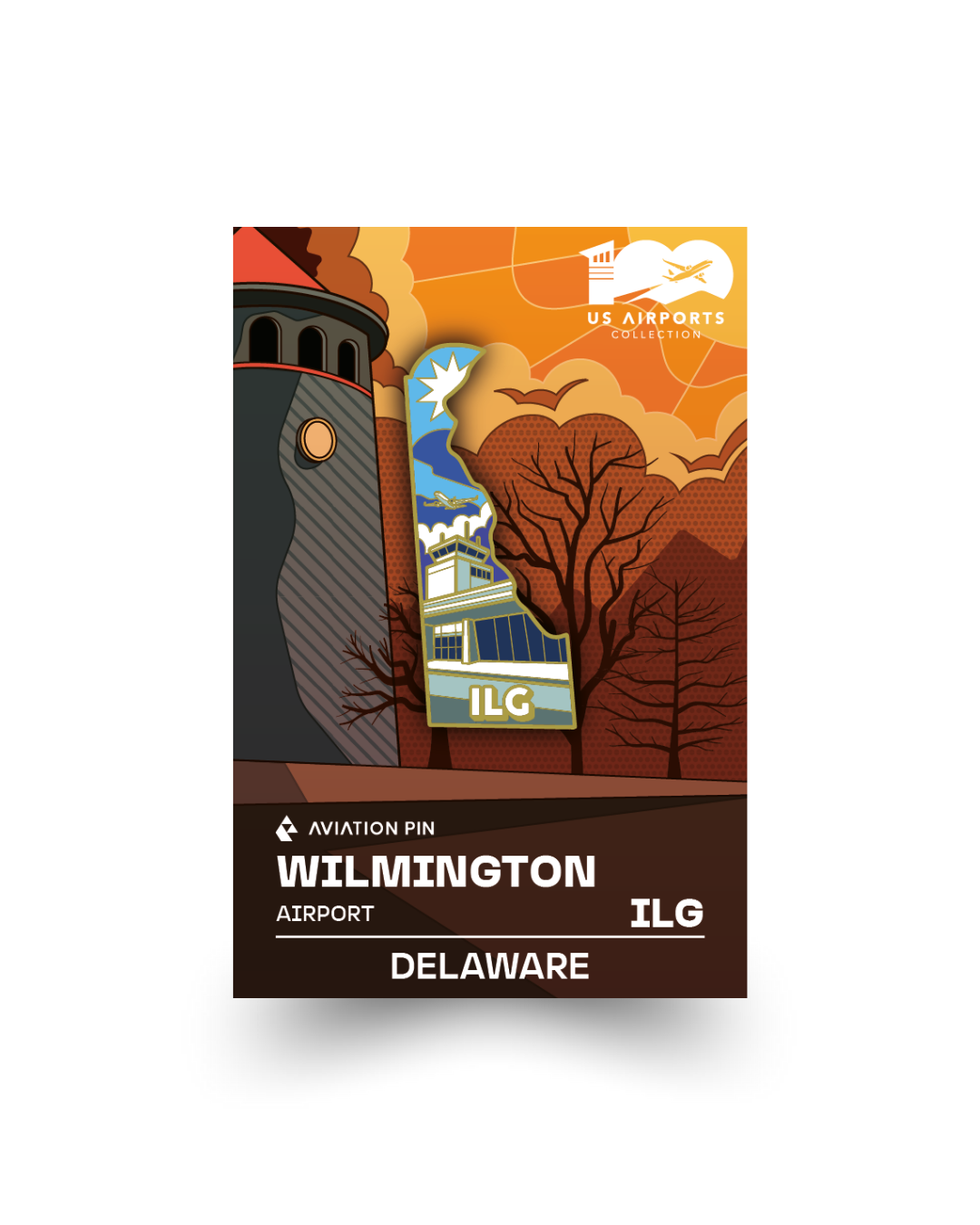 Airport Pin - ILG Wimington ILG Delaware