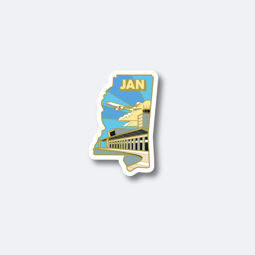Airport Sticker | JAN - Mississippi