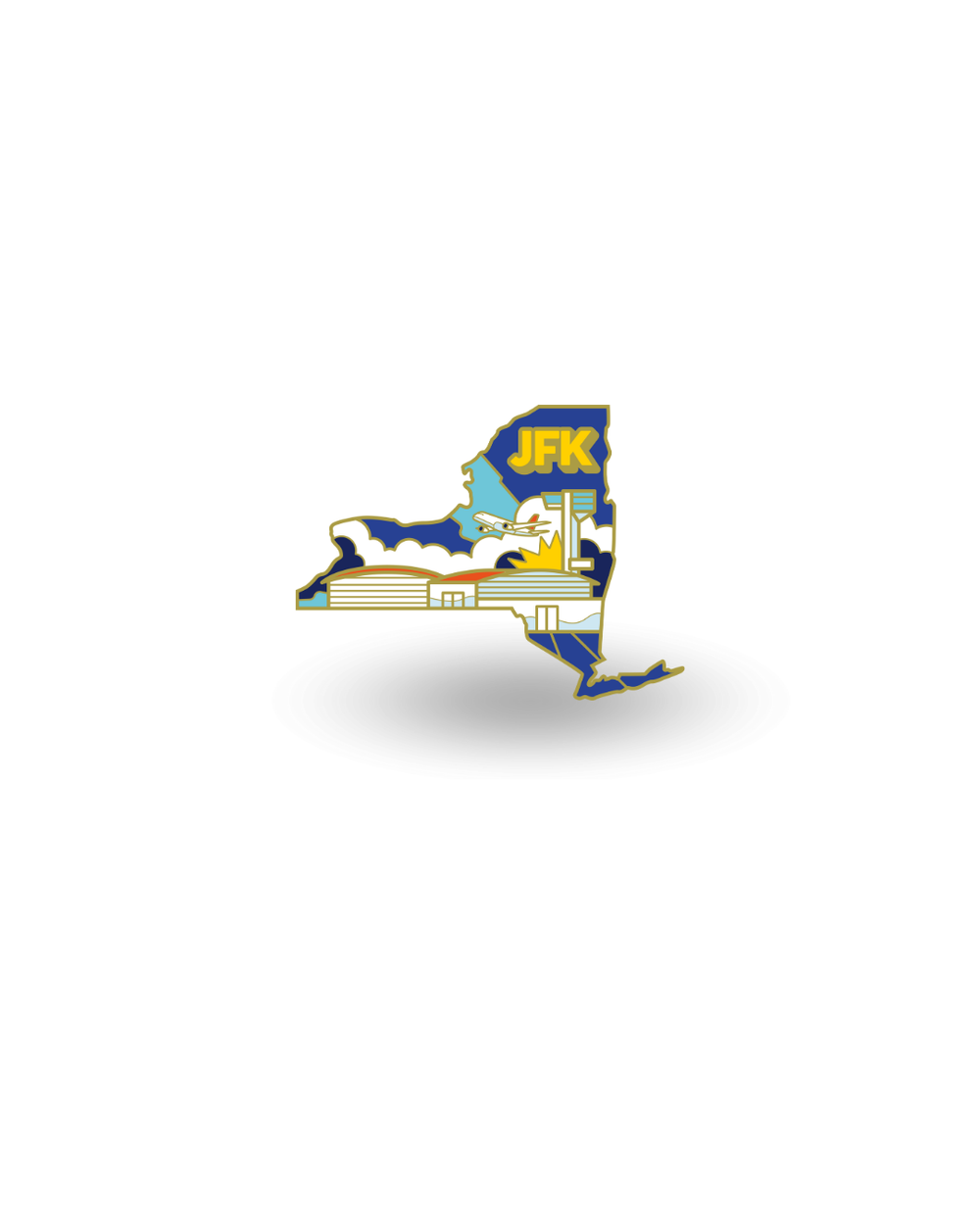 Airport Enamel Pin - JFK
