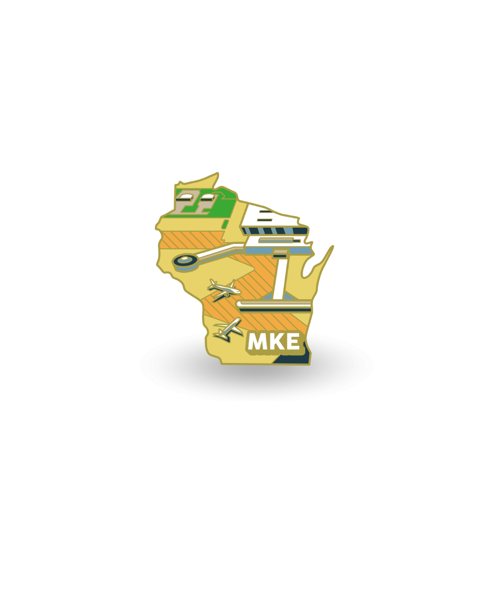 Airport Pin - MKE