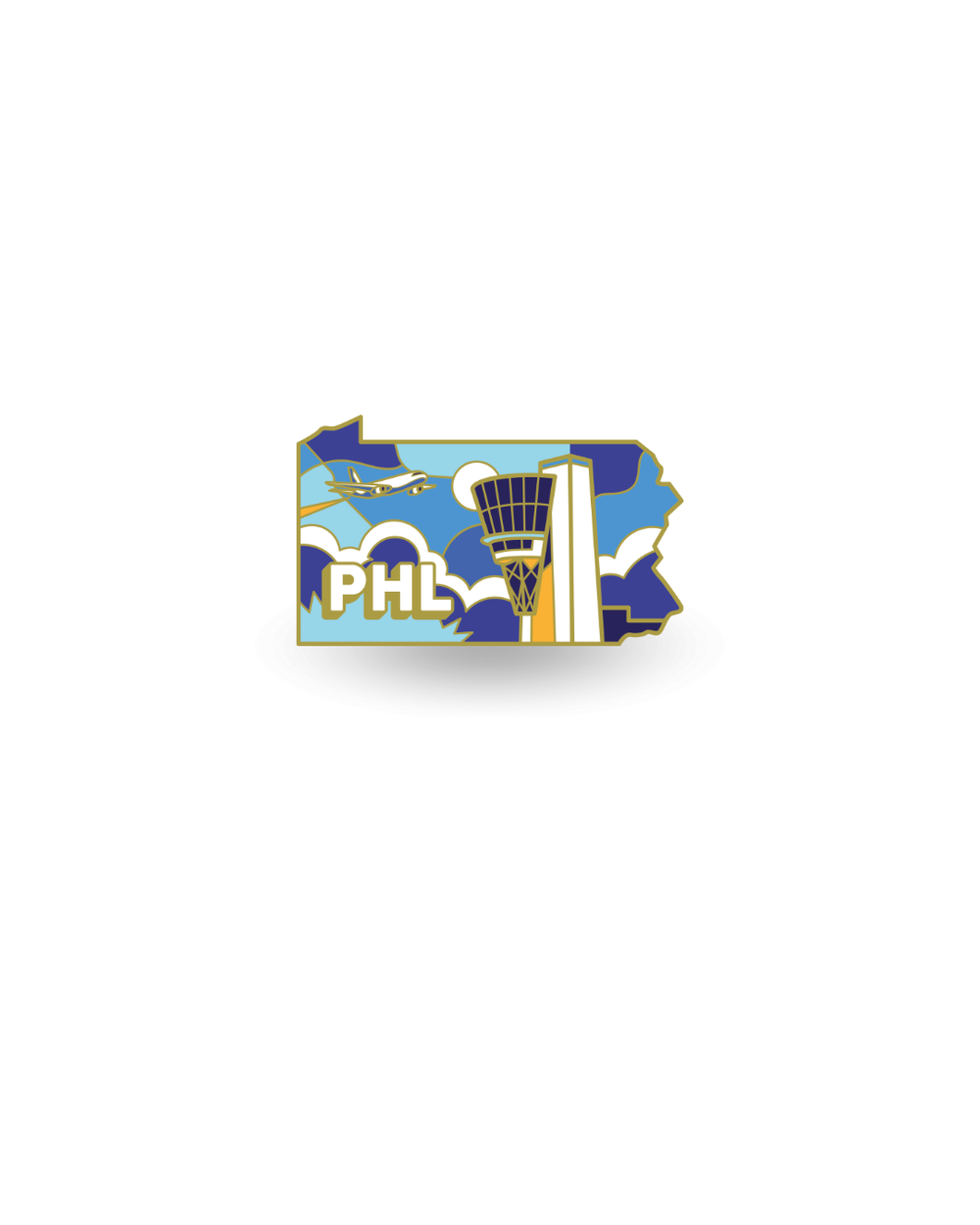 Airport Enamel Pin - PHL