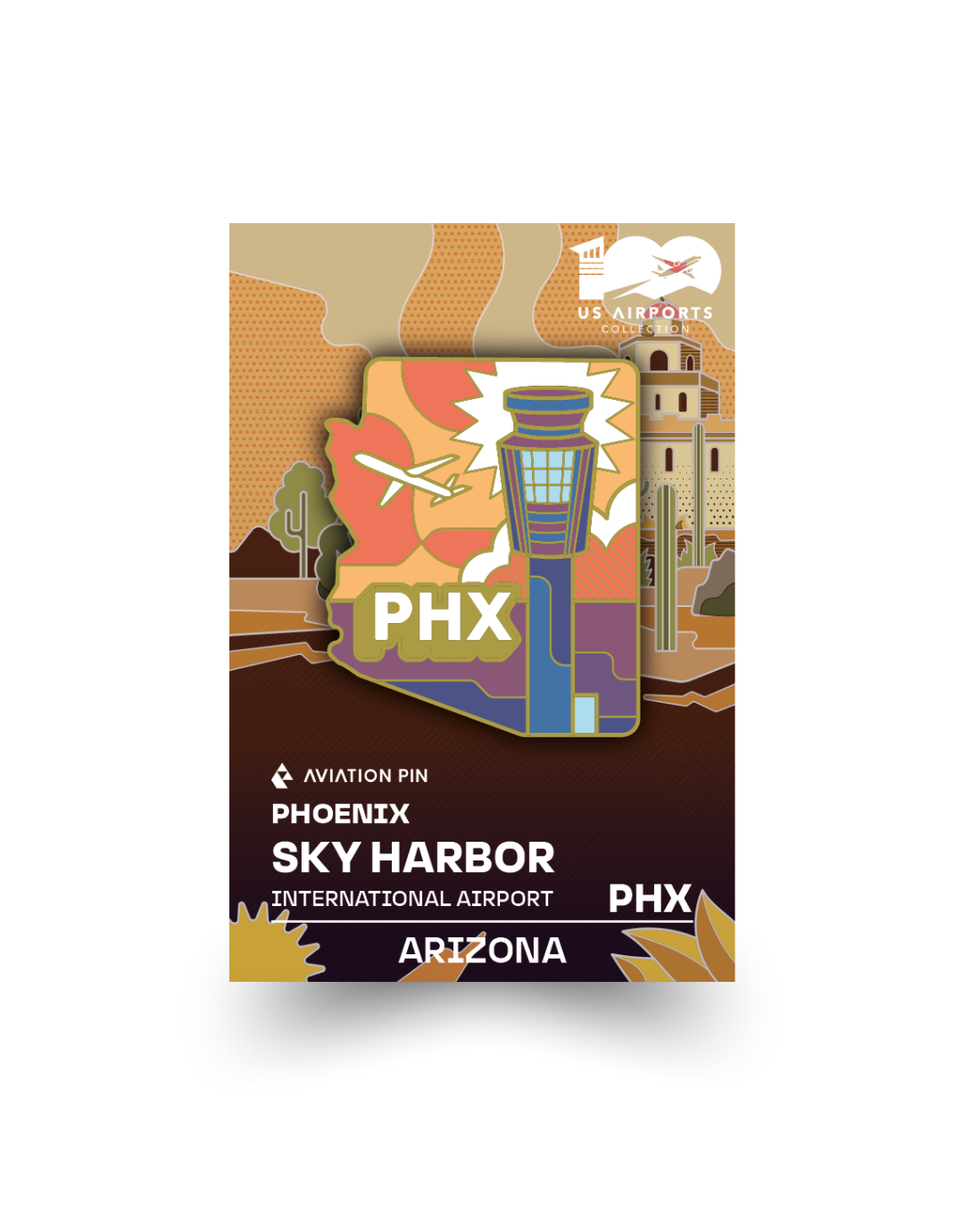 Airport Pin - PHX Phoenix Sky Harbor Arizona