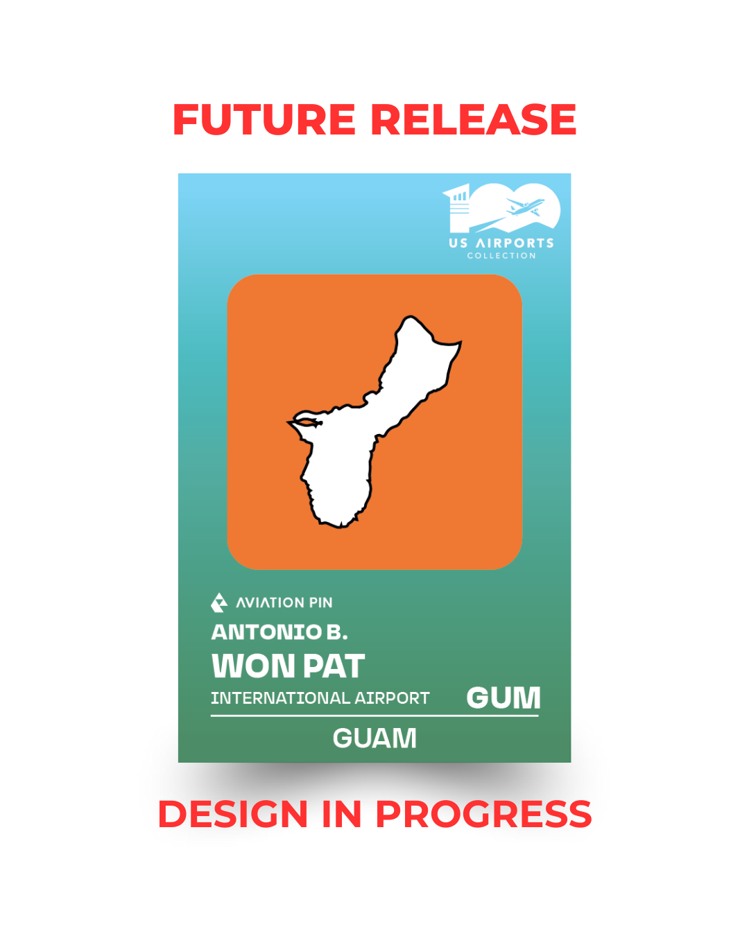 Airport Enamel Pin | GUM - Guam