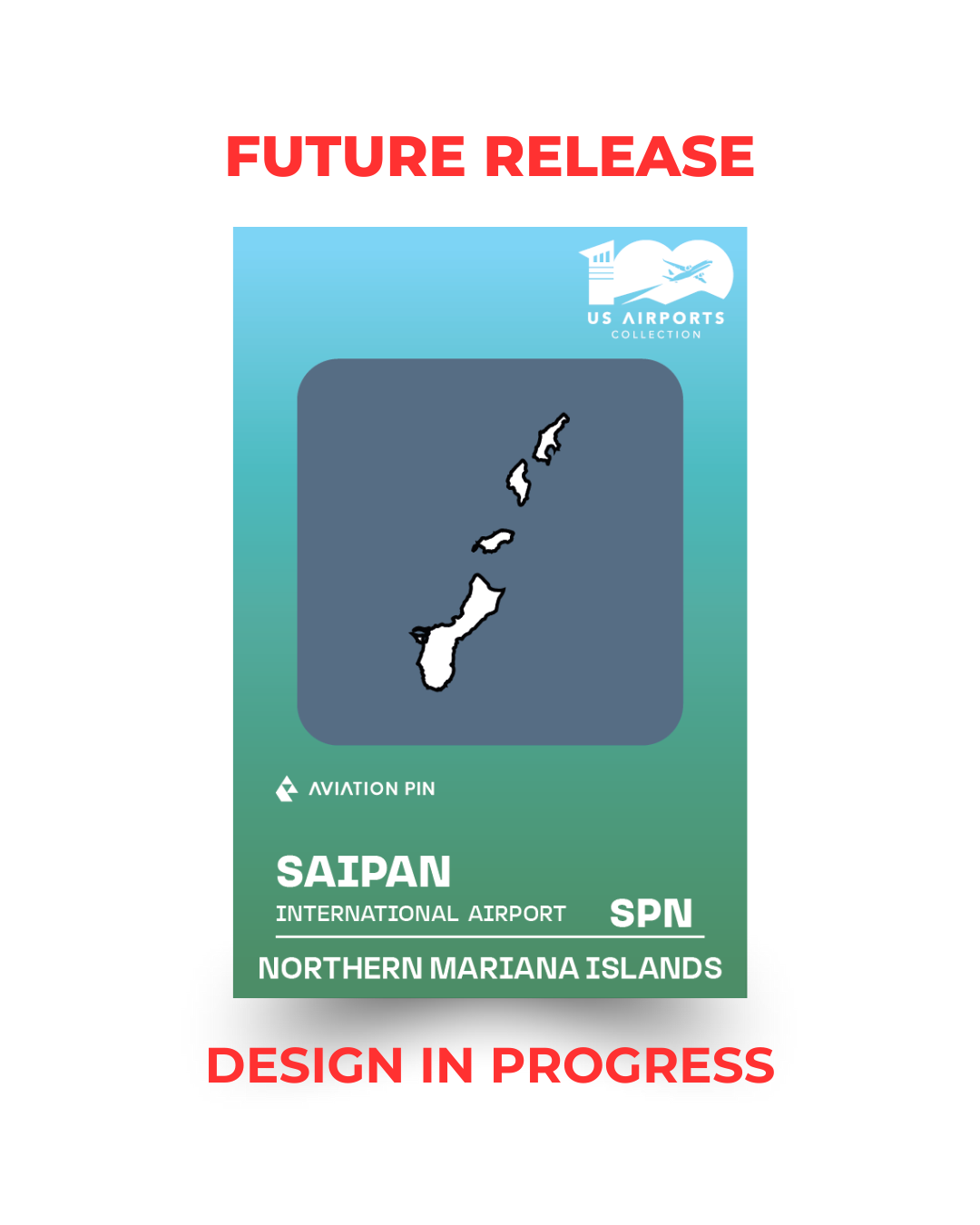 Airport Enamel Pin | SPN - Northern Mariana Islands