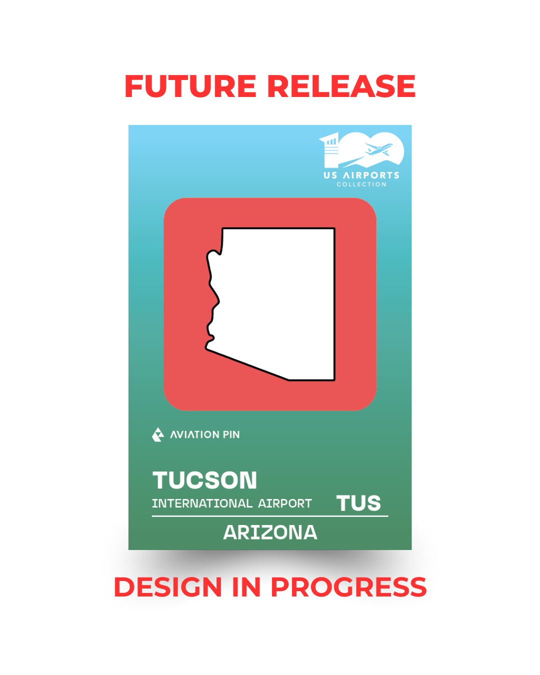 Airport Enamel Pin | TUS - Arizona