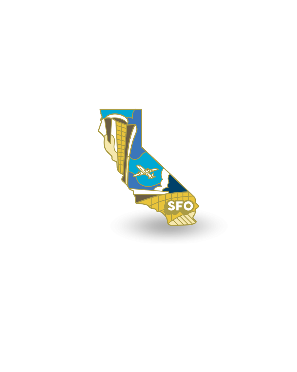 Airport Enamel Pin - SFO