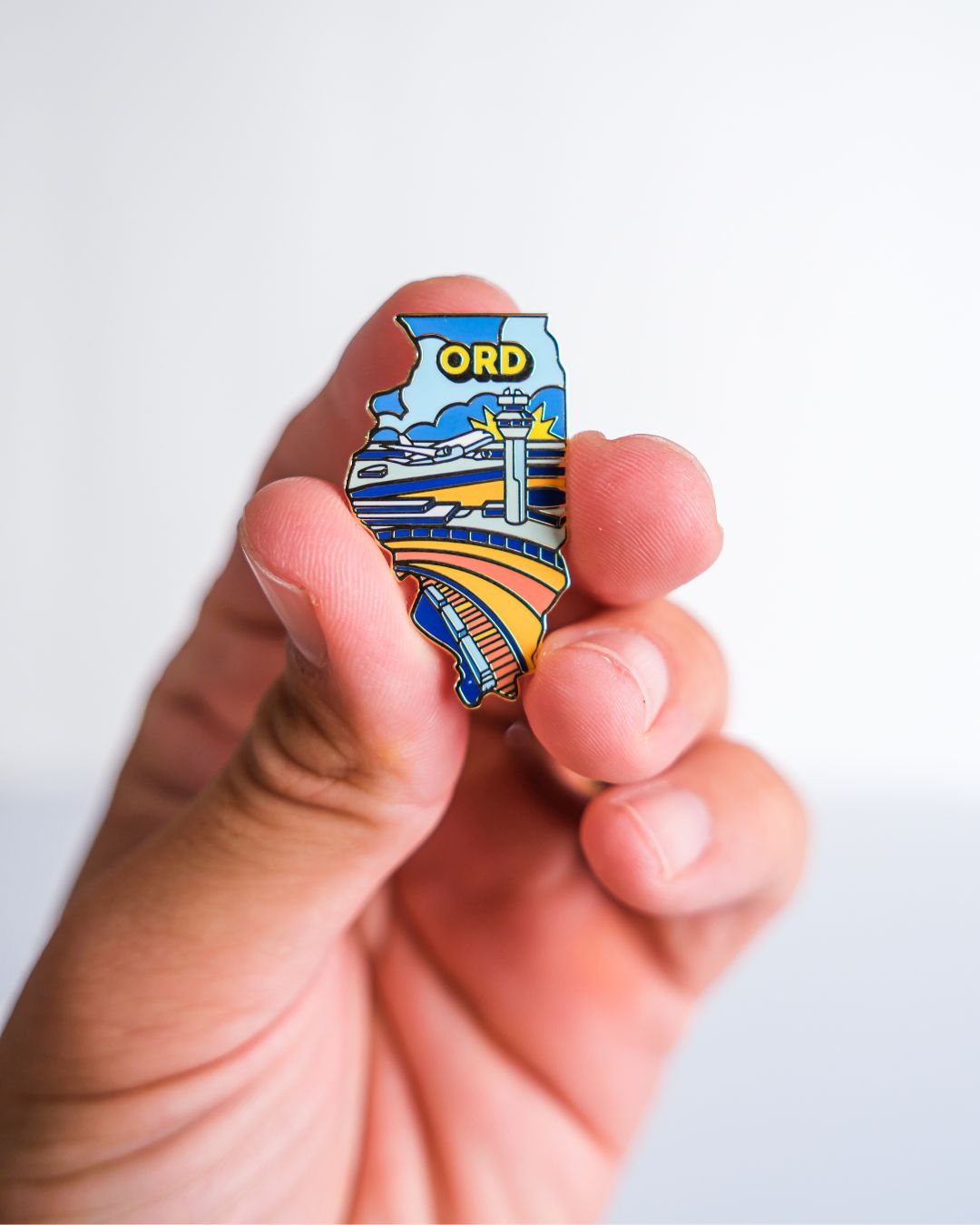 ORD Airport Pin – Chicago O’Hare International Airport, Illinois