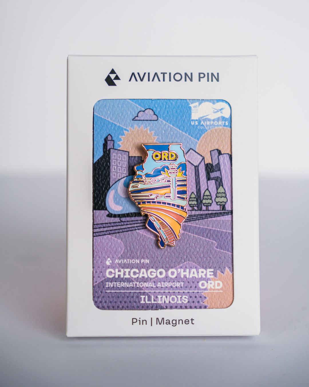 ORD Airport Pin – Chicago O’Hare International Airport, Illinois
