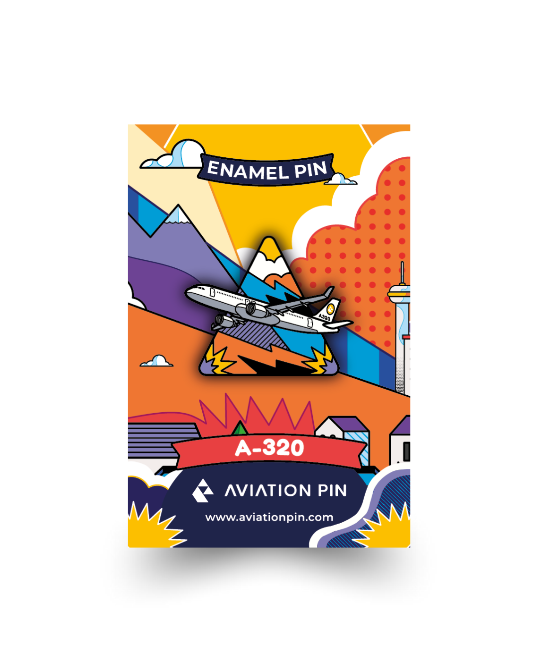 Airplane Pin - Airbus A320