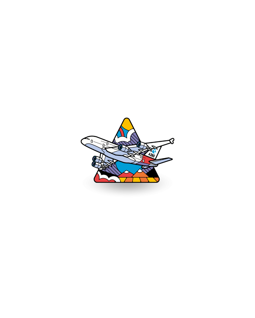 A380 Enamel Pin