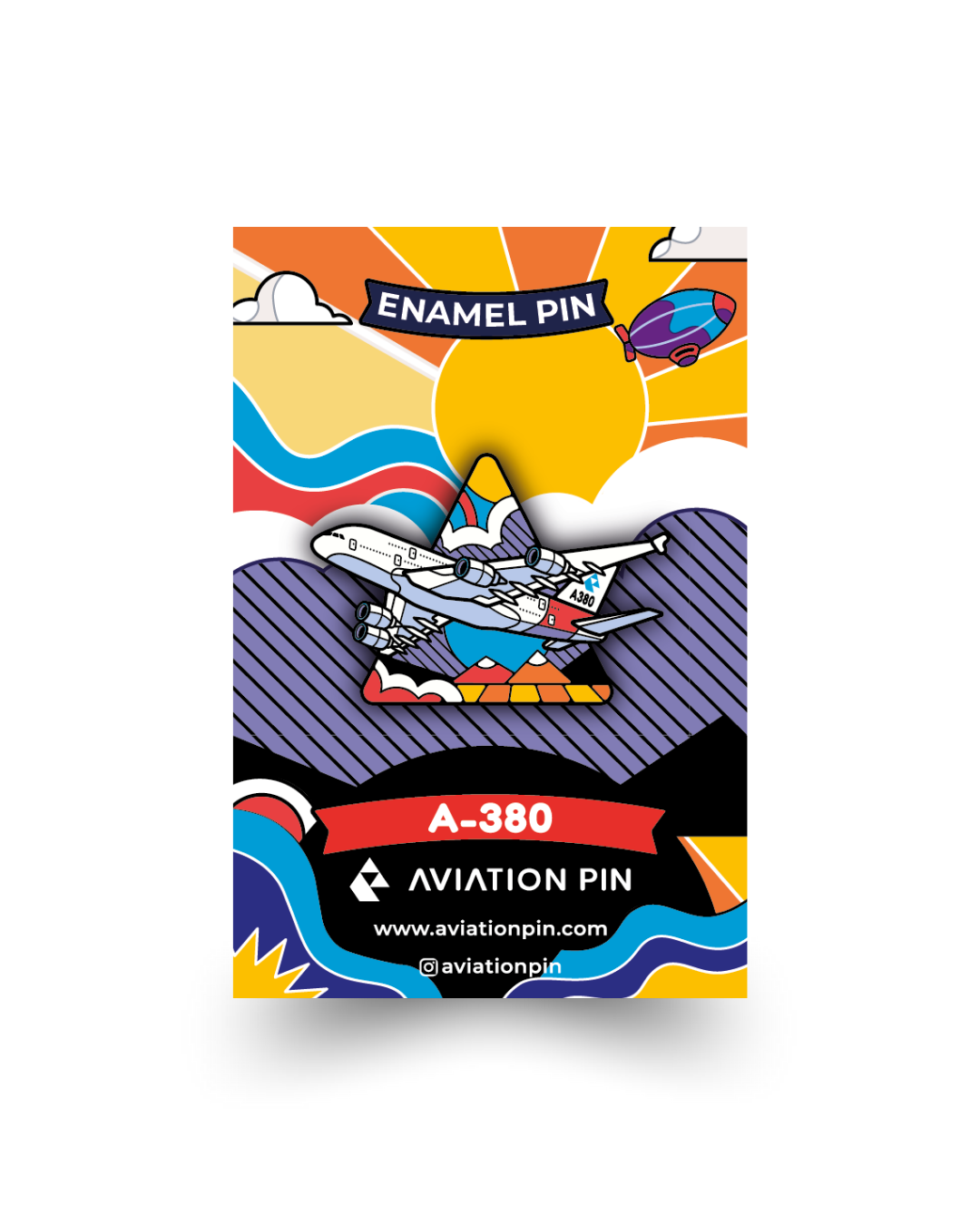Airplane Pin - Airbus A380