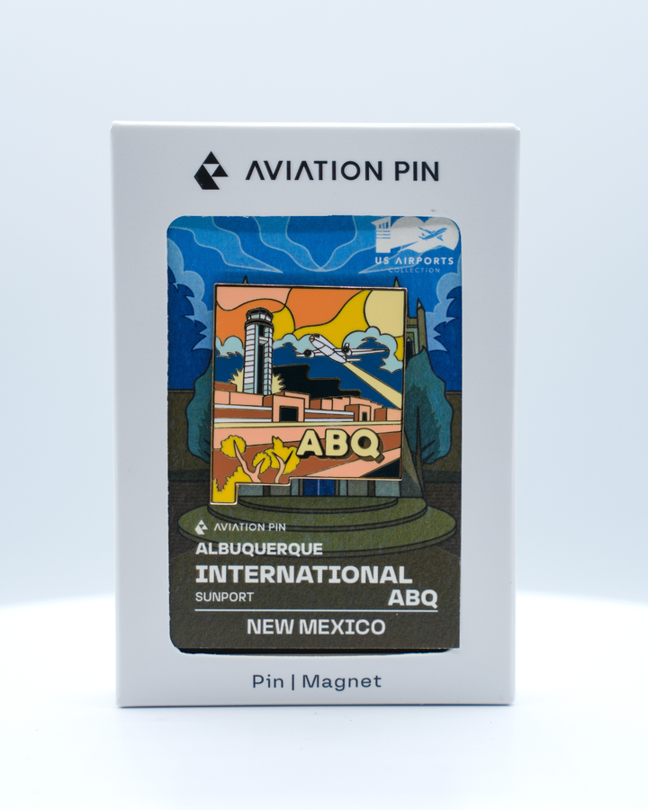 ABQ Airport Pin – Albuquerque International Sunport, New Mexico