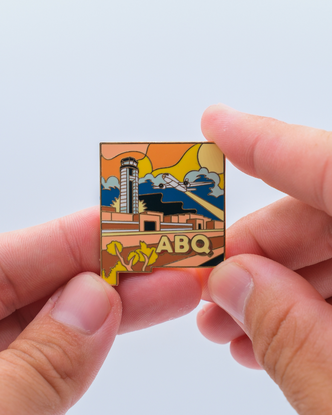 ABQ Airport Pin – Albuquerque International Sunport, New Mexico