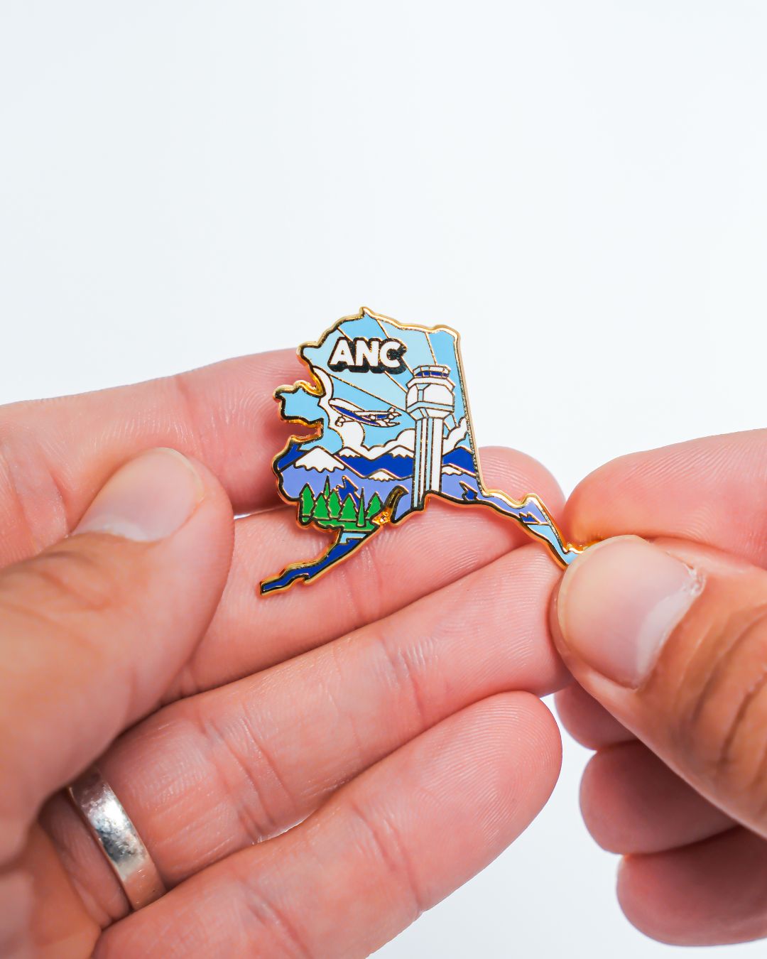 ANC Airport Pin – Ted Stevens Anchorage International Airport, Alaska