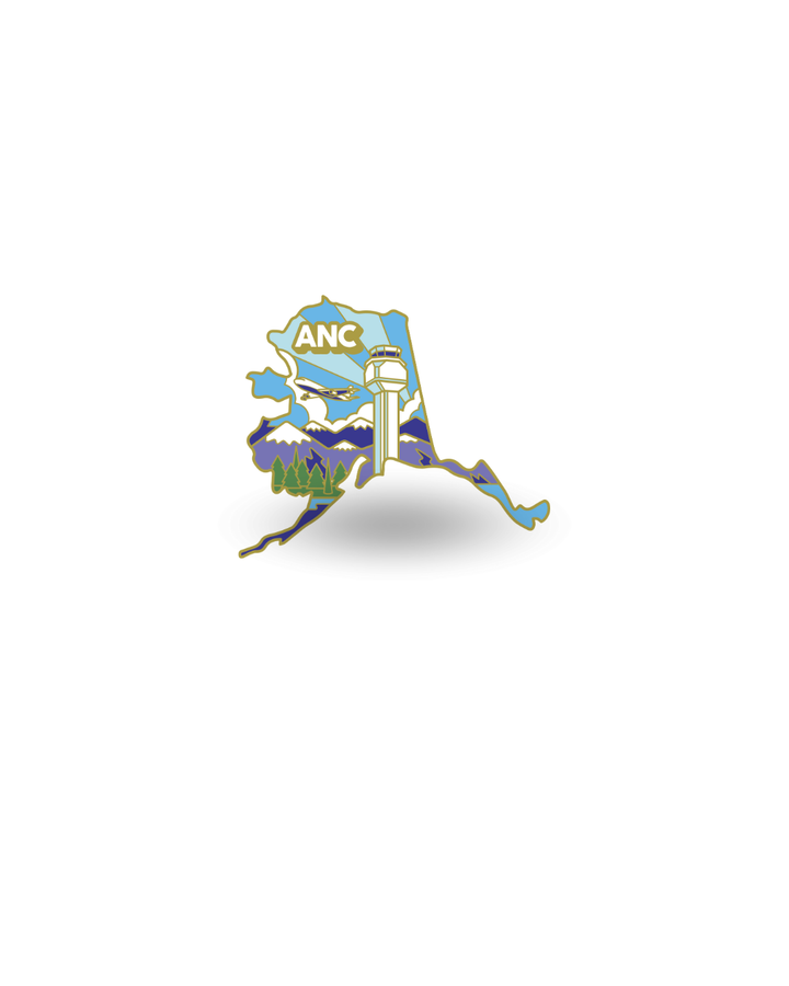 Airport Enamel Pin - ANC