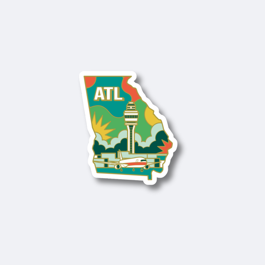 ATL Airport Sticker – Hartsfield-Jackson Atlanta International Airport ...