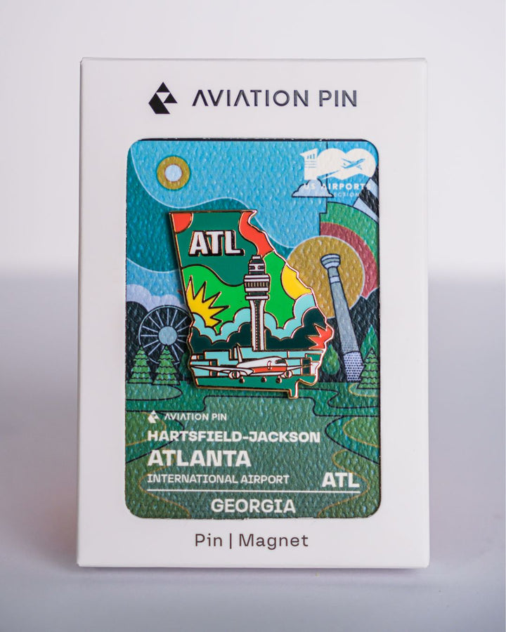 ATL Airport Pin – Hartsfield-Jackson Atlanta International Airport, Georgia