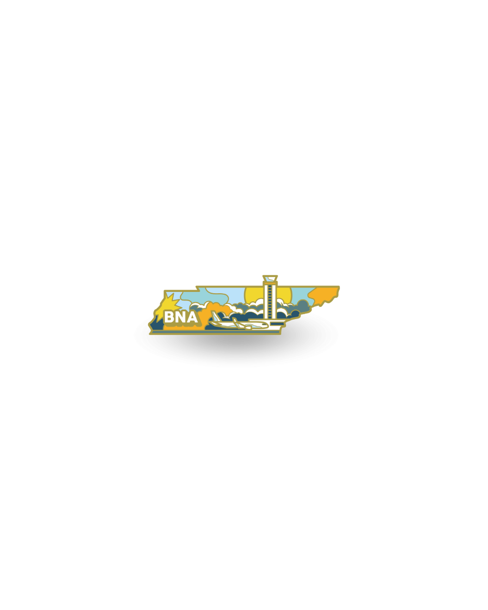 BNA Arport Enamel Pin