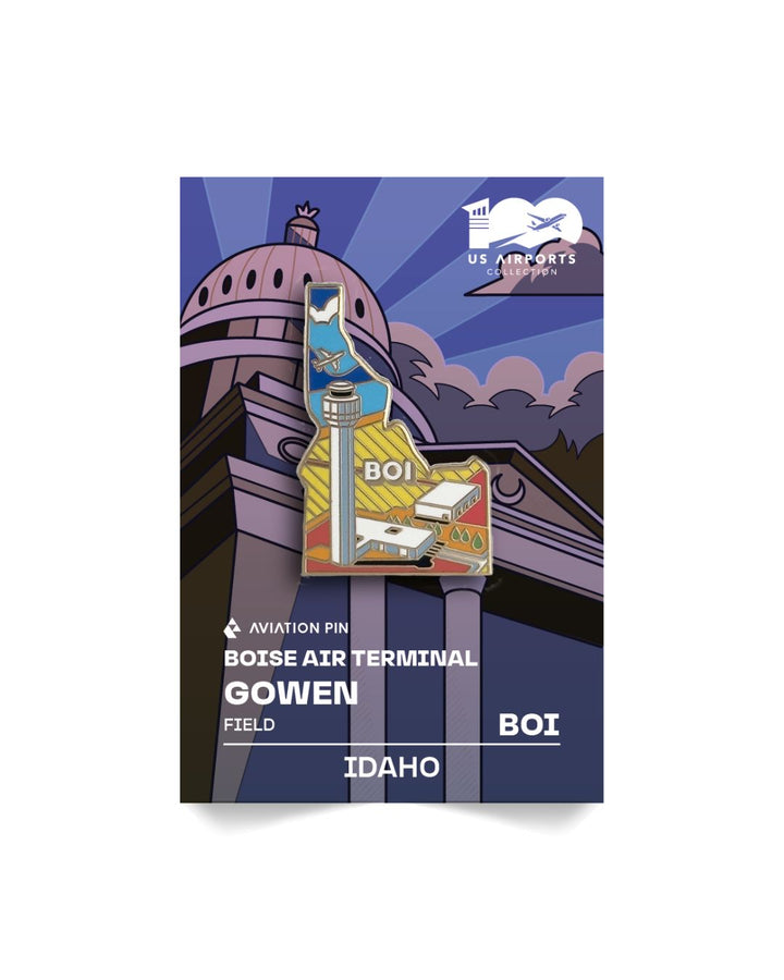 Airport Enamel Pin | BOI - Idaho