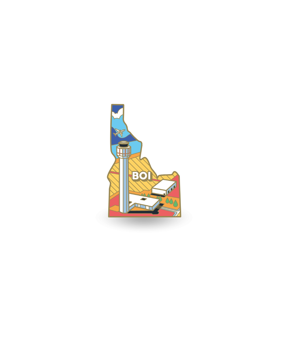 BOI Airport Enamel Pin