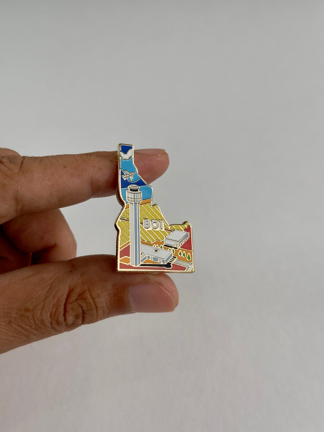 Airport Enamel Pin | BOI - Idaho