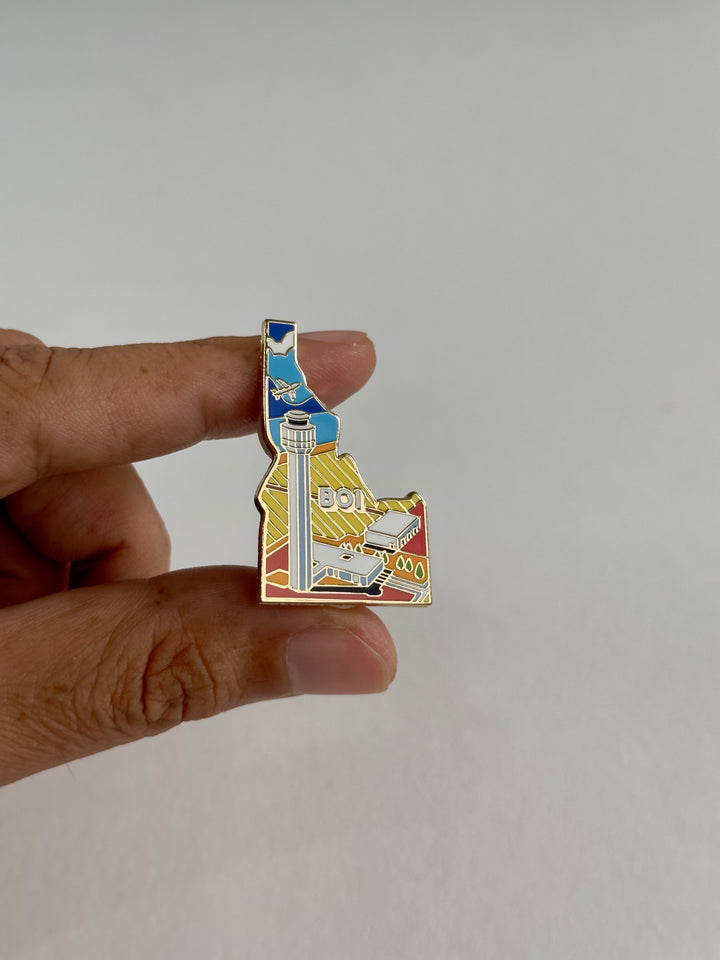Airport Enamel Pin | BOI - Idaho