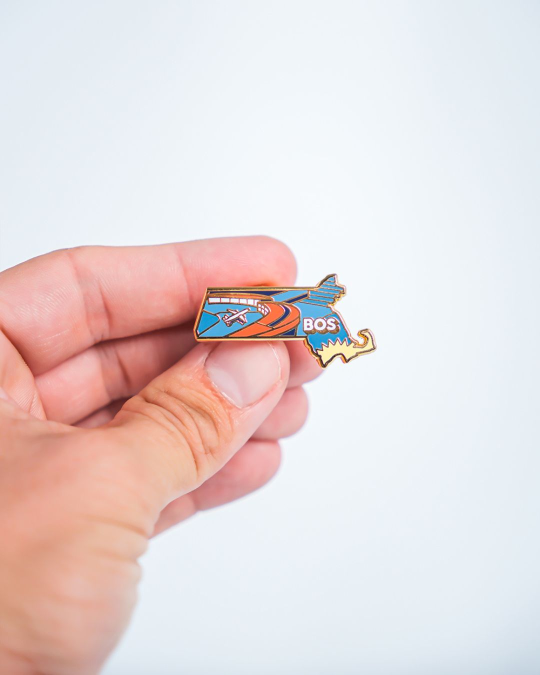 BOS Airport Pin – Boston Logan International Airport, Massachusetts