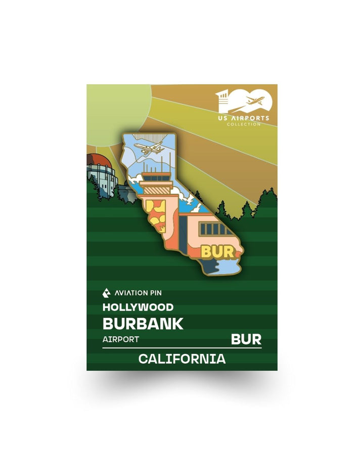 BUR Airport Pin – Hollywood Burbank Airport, California