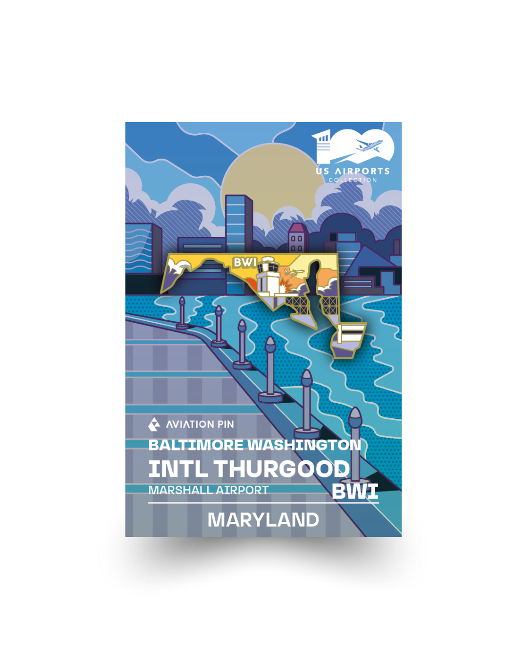 Airport Pin - BWI Baltimore Maryland