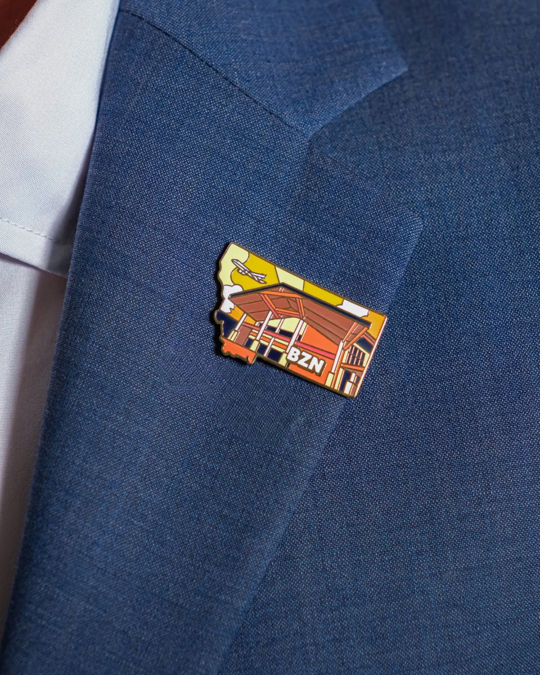 BZN Airport Pin – Bozeman Yellowstone International Airport, Montana