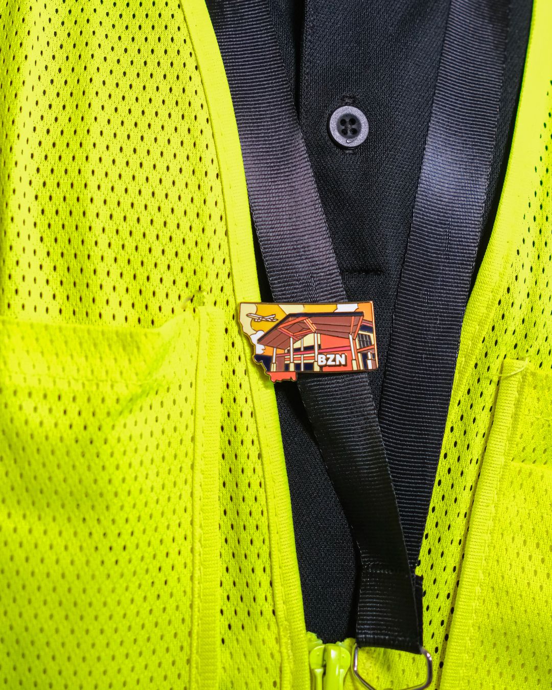 BZN Airport Pin – Bozeman Yellowstone International Airport, Montana
