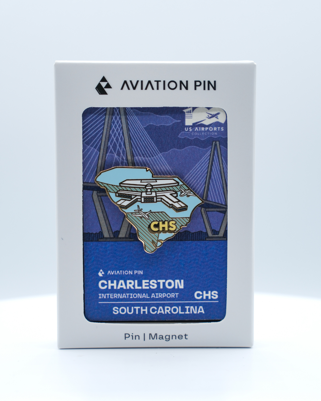 CHS Airport Pin – Charleston International Airport, South Carolina