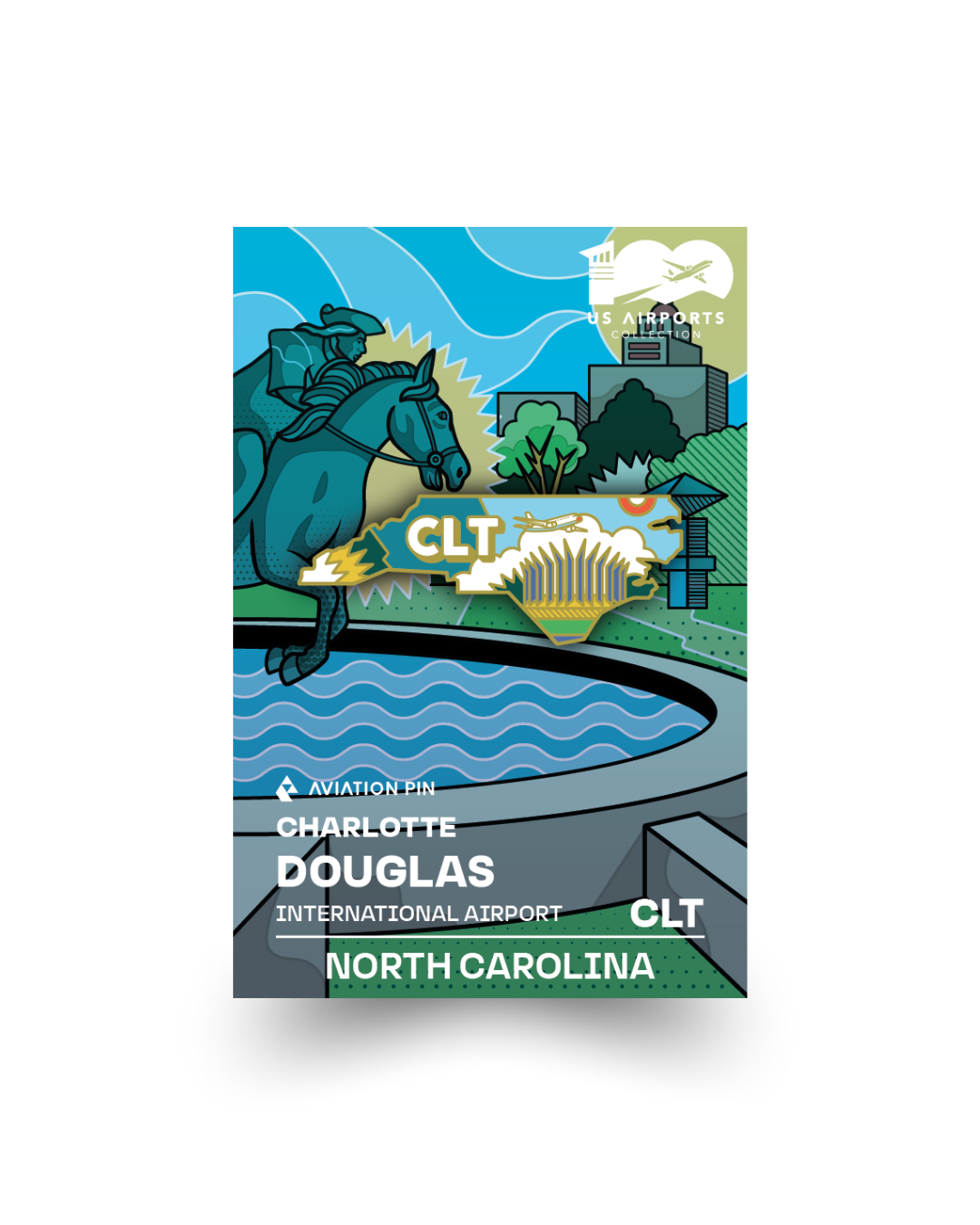 Airport Pin - Charlotte Douglas North Carolina CLT
