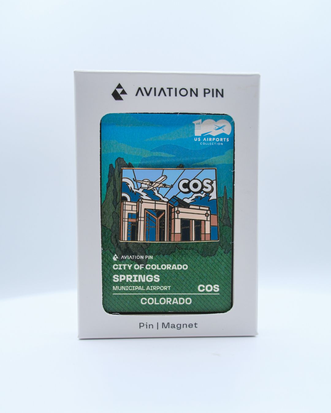 COS Airport Pin – City of Colorado Springs Municipal Airport, Colorado