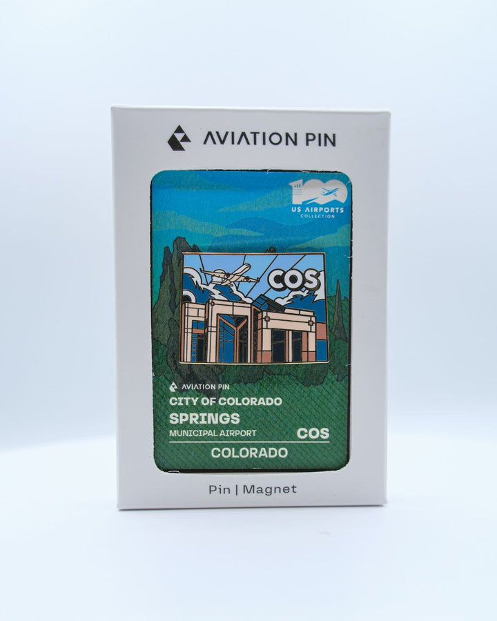 COS Airport Pin – City of Colorado Springs Municipal Airport, Colorado