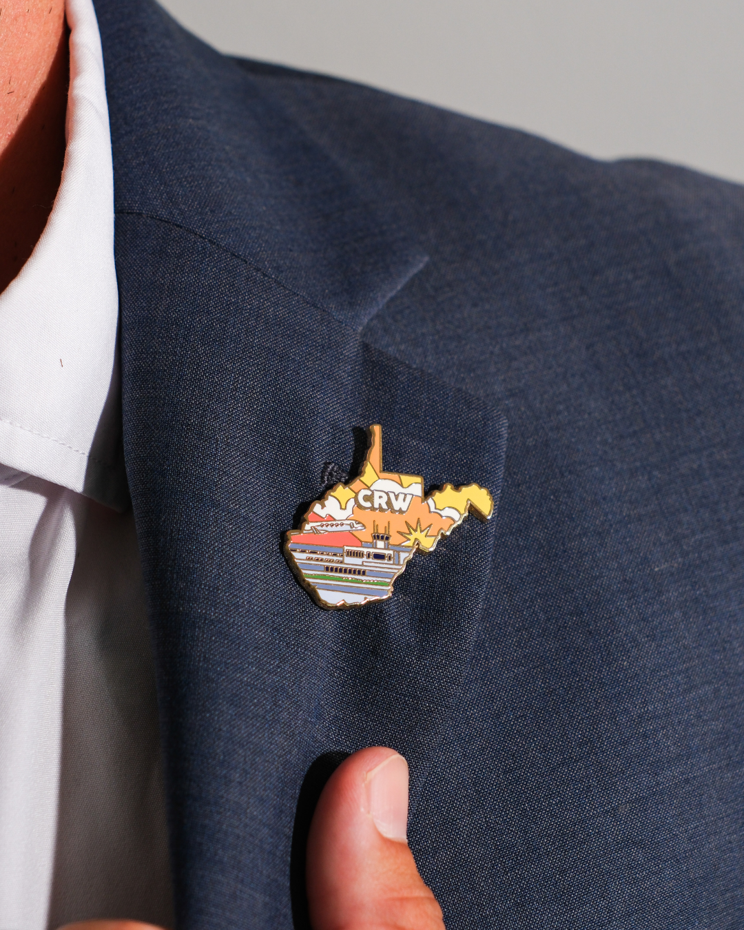 CRW Airport Pin – West Virginia International Yeager Airport, West Virginia