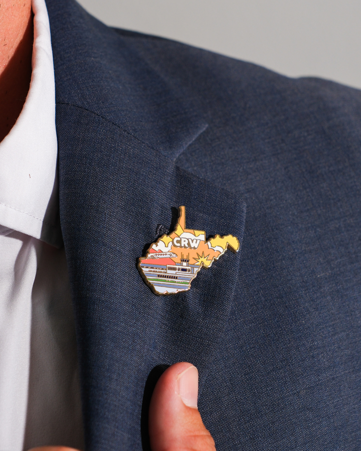 CRW Airport Pin – West Virginia International Yeager Airport, West Virginia