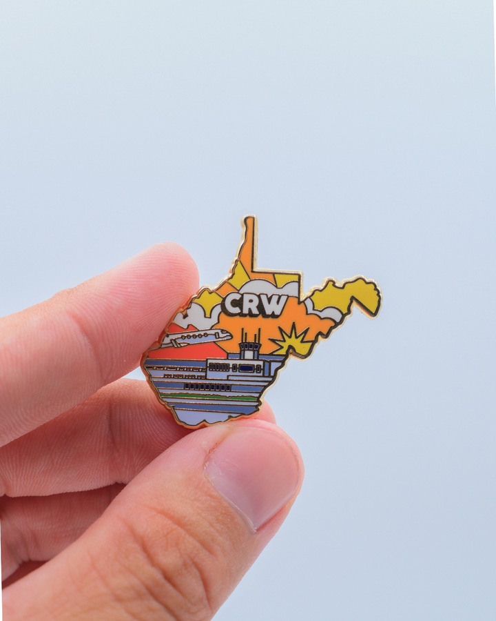 CRW Airport Pin – West Virginia International Yeager Airport, West Virginia