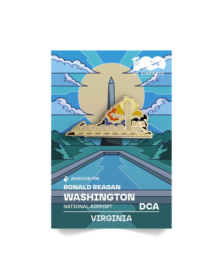 Airport Enamel Pin | DCA - Virginia