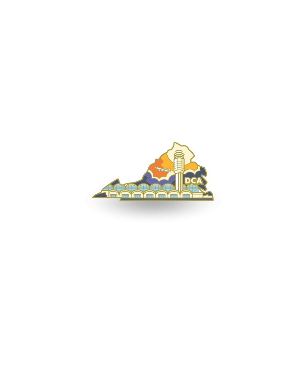 Airport Enamel Pin - DCA