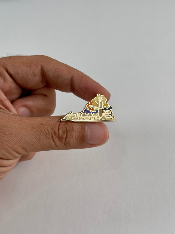 Airport Enamel Pin | DCA - Virginia